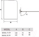 Миниатюра изображения товара Стеклянная шторка для ванны RIVER Baikal 75 ПР