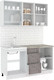 Миниатюра изображения товара Кухонный гарнитур Кортекс-мебель Корнелия Лира 1.5м (капучино/оникс/марсель)
