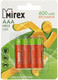Миниатюра изображения товара Комплект аккумуляторов Mirex HR03 / HR03-06-E4 (4шт)