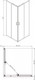 Миниатюра изображения товара Душевой уголок Adema Glass Vierkant 90 (матовое стекло)