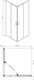 Миниатюра изображения товара Душевой уголок Adema Glass Vierkant 90 (прозрачное стекло)