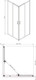 Миниатюра изображения товара Душевой уголок Adema Glass Vierkant 100 (тонированное стекло)