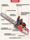 Миниатюра изображения товара Бензопила цепная Ресанта БП-5218 (70/6/16)