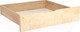 Миниатюра изображения товара Ящик под кровать Мебельград Соня выкатной 785x676x225 (прозрачный лак)