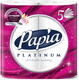 Миниатюра изображения товара Туалетная бумага Papia Platinum 5и слойная (4рул, белый)