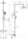 Миниатюра изображения товара Душевая система со смесителем Rubineta Olo BK + Thermo-15 / 625038