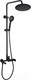 Миниатюра изображения товара Душевая система со смесителем Rubineta Olo BK + Ultra-10 SW BK / 625123