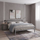 Миниатюра изображения товара Двуспальная кровать Князев Мебель Наргиз НЗ.180.200.С (серый муар)