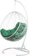 Миниатюра изображения товара Кресло подвесное BiGarden Kokos White (зеленая подушка)