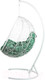 Миниатюра изображения товара Кресло подвесное BiGarden Kokos White BS (без стойки, зеленая подушка)