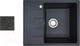Миниатюра изображения товара Мойка кухонная со смесителем БелЭворс Mila R + смеситель W4998-4 (черный)