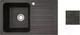 Миниатюра изображения товара Мойка кухонная со смесителем БелЭворс Styl L + смеситель W4998-4 (черный)