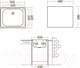 Миниатюра изображения товара Мойка кухонная Ukinox Классика CLM500.400 T6C 1C (с сифоном)