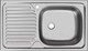 Миниатюра изображения товара Мойка кухонная Ukinox Классика CLM760.435 5K 1R (с сифоном)