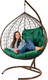 Миниатюра изображения товара Кресло подвесное BiGarden Gemini Brown (зеленая подушка)