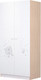 Миниатюра изображения товара Шкаф Polini Kids French 1230 Teddy / 0001589.62 (белый/дуб пастельный)