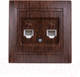 Миниатюра изображения товара Розетка TDM Лама SQ1815-0418 (венге)