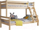 Миниатюра изображения товара Двухъярусная кровать детская Мебельград Адель (прозрачный лак)