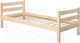Миниатюра изображения товара Односпальная кровать Мебельград Соня вариант 1 (массив сосны прозрачный лак)