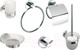 Миниатюра изображения товара Набор аксессуаров для ванной и туалета Bemeta Omega 204601