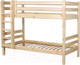 Миниатюра изображения товара Двухъярусная кровать Мебельград Соня вариант 9 (массив сосны прозрачный лак)