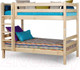 Миниатюра изображения товара Двухъярусная кровать Мебельград Соня вариант 9 (массив сосны прозрачный лак)
