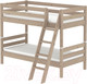 Миниатюра изображения товара Двухъярусная кровать Мебельград Соня вариант 10 (массив сосны прозрачный лак)