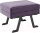 Миниатюра изображения товара Банкетка Hype Mebel Битл (черный/фиолетовый)