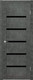 Миниатюра изображения товара Дверь межкомнатная Stark ST8 ДО 60x200 (бетон темный/черный лак)