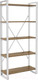 Миниатюра изображения товара Стеллаж Hype Mebel Стандарт-2 50x170 (белый/дуб галифакс олово)