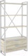 Миниатюра изображения товара Стеллаж Hype Mebel Стандарт Люкс 80x170 (белый/древесина белая)