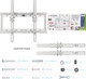 Миниатюра изображения товара Кронштейн для телевизора Kromax Ideal-4w (белый)