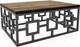 Миниатюра изображения товара Журнальный столик Hype Mebel Лок 75x100 (черный/дуб галифакс олово)