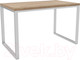 Миниатюра изображения товара Обеденный стол Hype Mebel Чикаго 110x70 (белый/дуб галифакс натуральный)