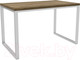 Миниатюра изображения товара Обеденный стол Hype Mebel Чикаго 110x70 (белый/дуб галифакс олово)