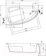 Миниатюра изображения товара Ванна акриловая Cersanit Joanna 160x95 L / 63338