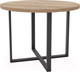 Миниатюра изображения товара Обеденный стол Hype Mebel Раунд 100x100 (черный/дуб галифакс натуральный)