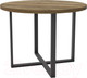 Миниатюра изображения товара Обеденный стол Hype Mebel Раунд 100x100 (черный/дуб галифакс олово)