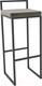 Миниатюра изображения товара Стул барный Hype Mebel Энзо (черный/серый)