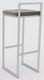 Миниатюра изображения товара Стул барный Hype Mebel Энзо (белый/серый)