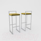 Миниатюра изображения товара Стул барный Hype Mebel Энзо (белый/золото)