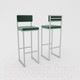 Миниатюра изображения товара Стул барный Hype Mebel Голди (белый/зеленый)