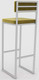 Миниатюра изображения товара Стул барный Hype Mebel Голди (белый/золото)