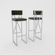 Миниатюра изображения товара Стул барный Hype Mebel Грос (белый/черный)