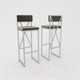 Миниатюра изображения товара Стул барный Hype Mebel Грос (белый/серый)