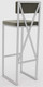 Миниатюра изображения товара Стул барный Hype Mebel Грос (белый/серый)