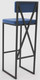 Миниатюра изображения товара Стул барный Hype Mebel Грос (черный/синий)