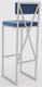 Миниатюра изображения товара Стул барный Hype Mebel Грос (белый/синий)
