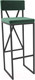 Миниатюра изображения товара Стул барный Hype Mebel Грос (черный/зеленый)