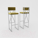 Миниатюра изображения товара Стул барный Hype Mebel Грос (белый/золото)